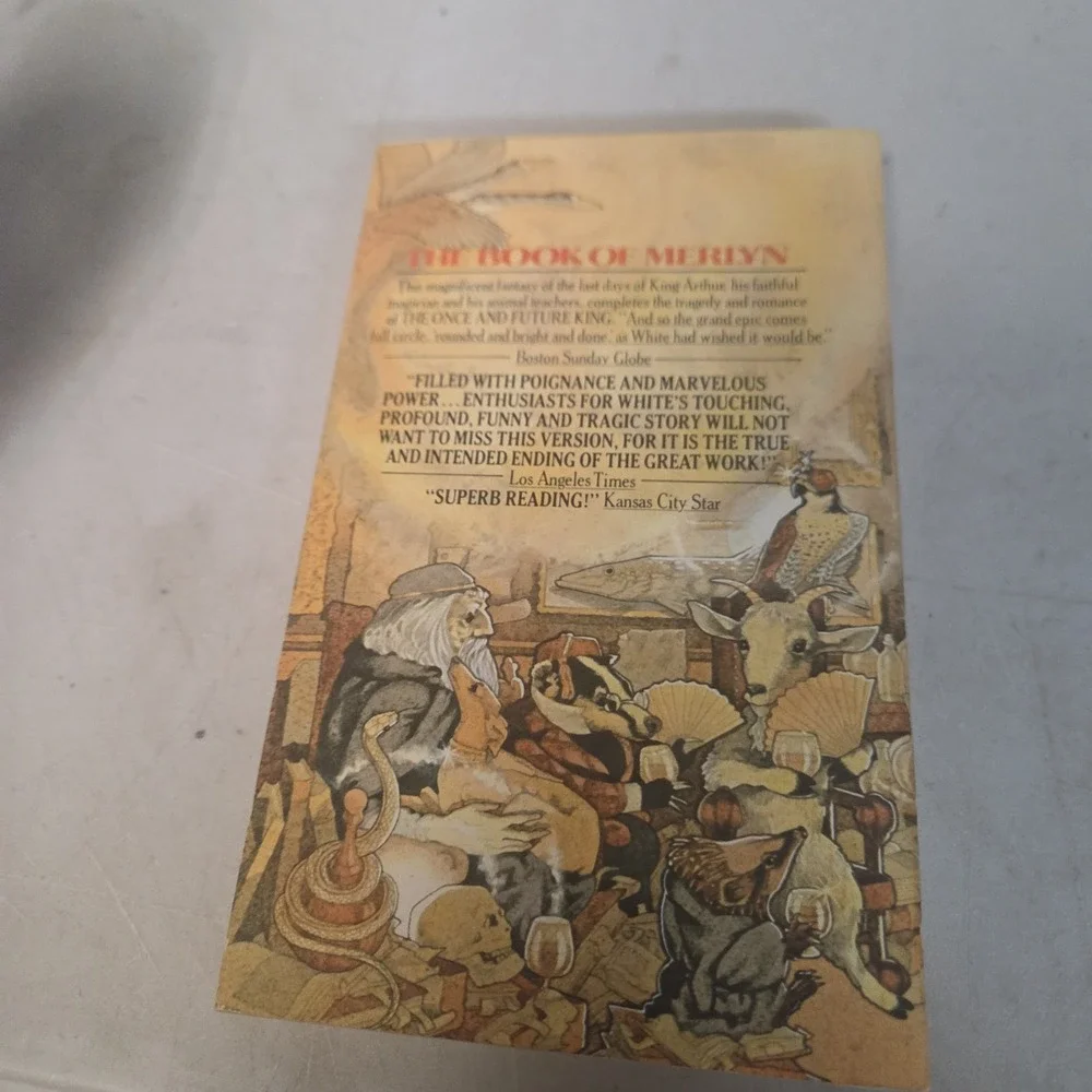 The Book of Merlyn T. H. White Berkley Paperback 1978 Fantasy Fiction Vintage
